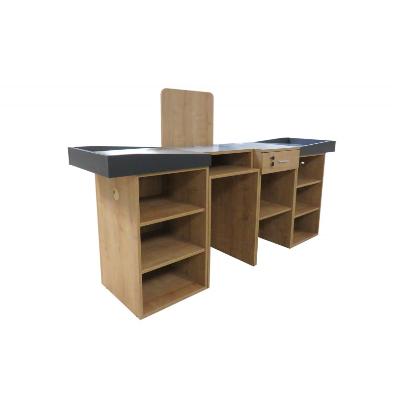 Meuble De Caisse Bois Inox Pour Magasin Stockage Neuf Occasion Meuble De Caisse Bois Inox Pour Magasin Stockage Neuf Occasion