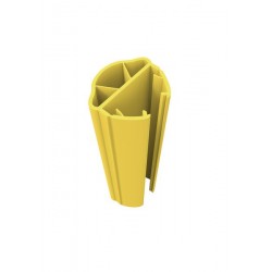 Sabot de protection en plastique pour racks à palette
