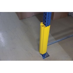 Sabot de protection en plastique pour racks à palette