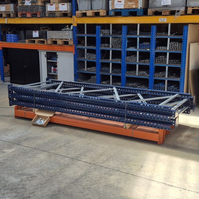 Racks à palettes d'occasion H.3000 mm + lisses de 2700 mm 2T4