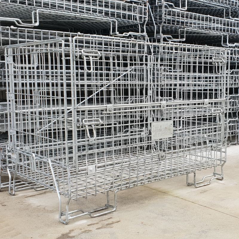 Lot de 18 Conteneurs grillagés Industrie d'Occasion, Dimensions 1130x750x774 mm, Charge utile de 800 kg