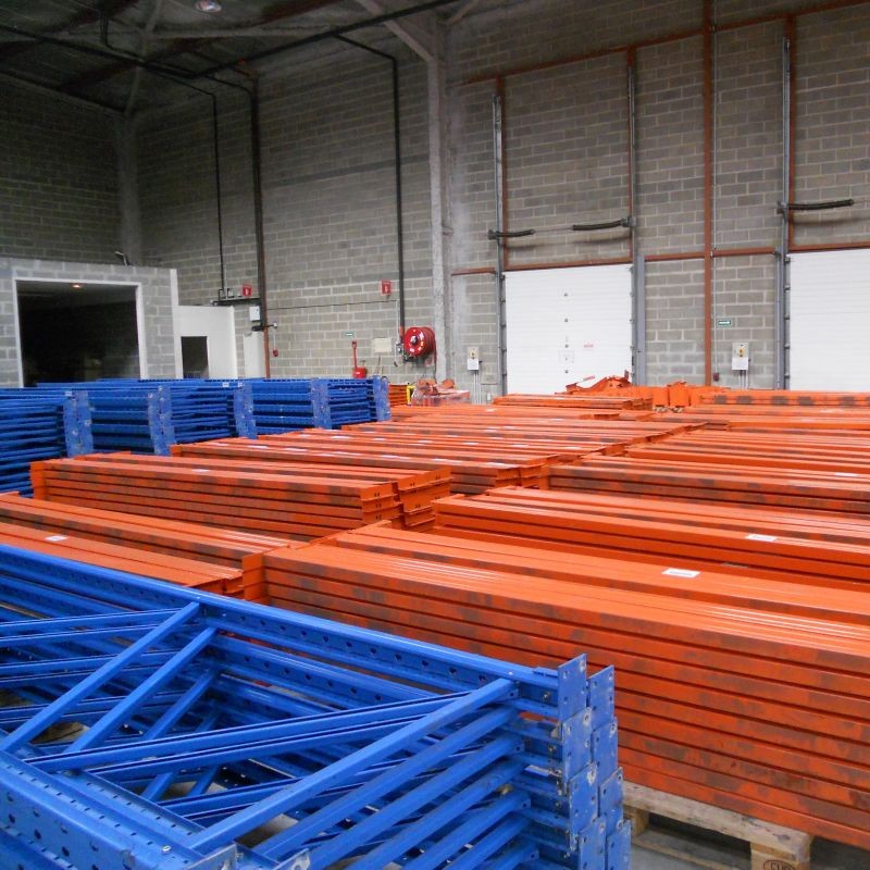Racks à palettes d'occasion, Hauteur 4000 mm, Lisses 2700 ou 3600 mm, Charge 1200Kg/niveau