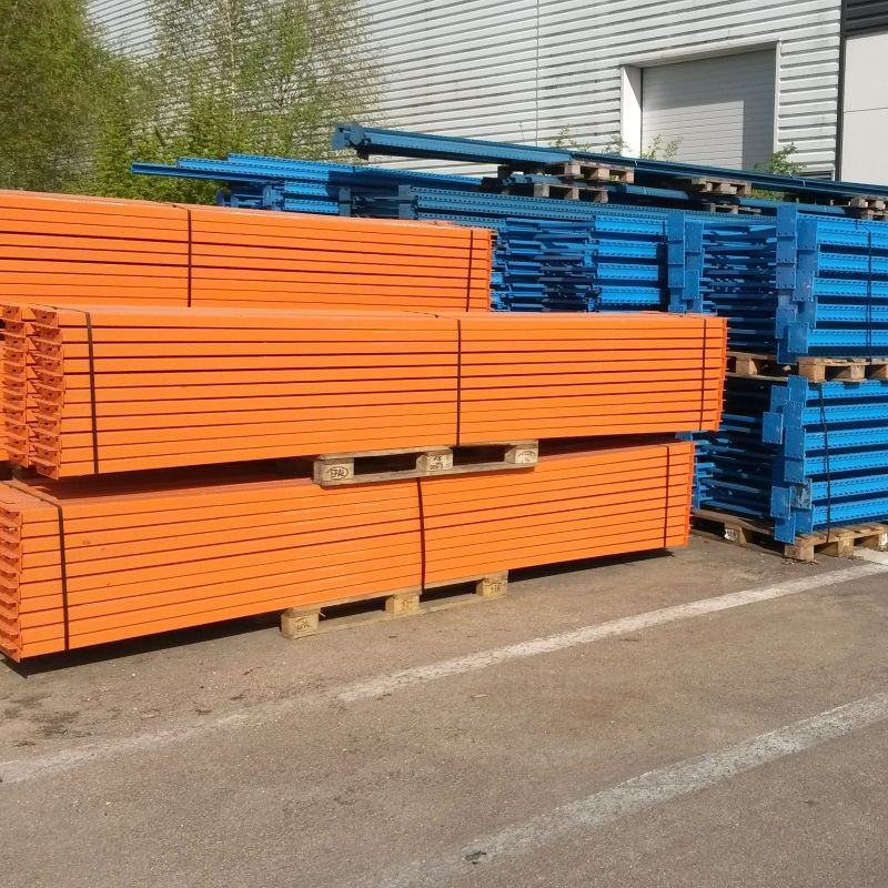 Racks à palettes d'occasion, Hauteur 6000 mm, Lisses 2700 ou 3600 mm, Charge 1200Kg/niveau
