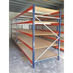 rack mi lourd 5 niveaux avec panneaux bois