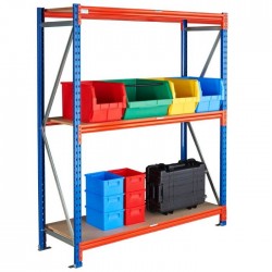rack semi lourd 3 niveaux pour bacs plastiques