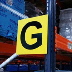panneau signalétique racks à palettes