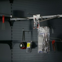 gondole murale fond perforé