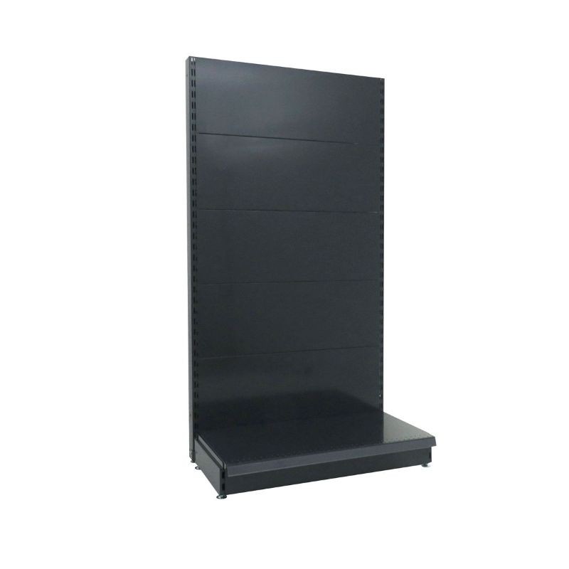 Gondole Murale avec Base, Longueur 1330 mm, Profondeur 400 ou 500 mm, Fond Plein, couleur Gris Anthracite RAL 7016
