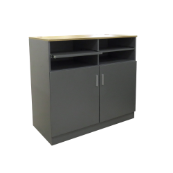 comptoir informatique avec portes