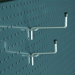 Crochets pour fond perforé de gondole