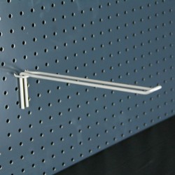 Broche double pour gondole perforé