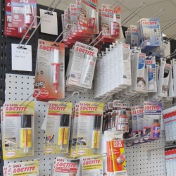 gondole magasin avec broche double