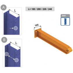 Bras pour cantilever lourd