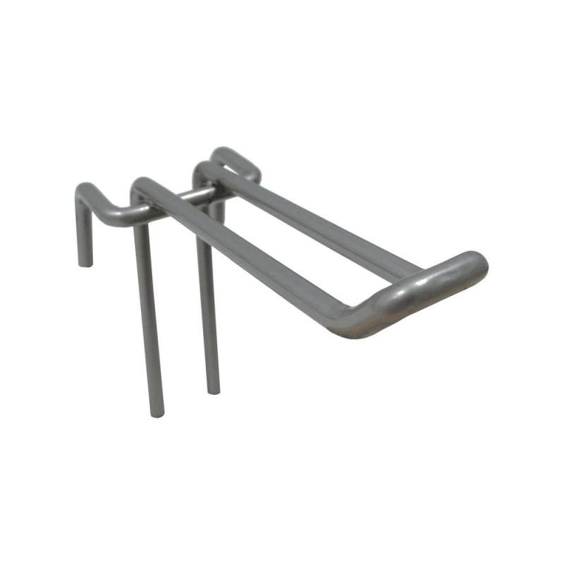 Broche Double pour Fond Grille sans Porte Etiquette