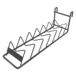 Support 6 compartiments gondole fond grille