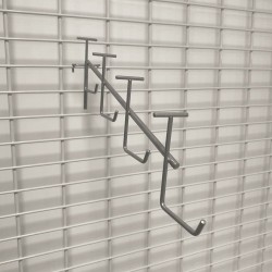 broche escalier pour gondole fond grille