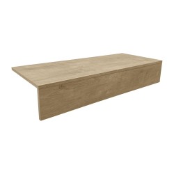 tablette socle avec plinthe en bois