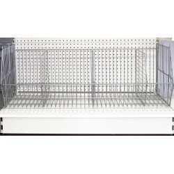 Panier filaire pour gondole de magasin